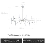 2026 Modern Design Art LED Chandelier Bedroom Restaurant Hanging Light Lighting Lustre LivingRoom Pendant Lamp Home Deco Fixture