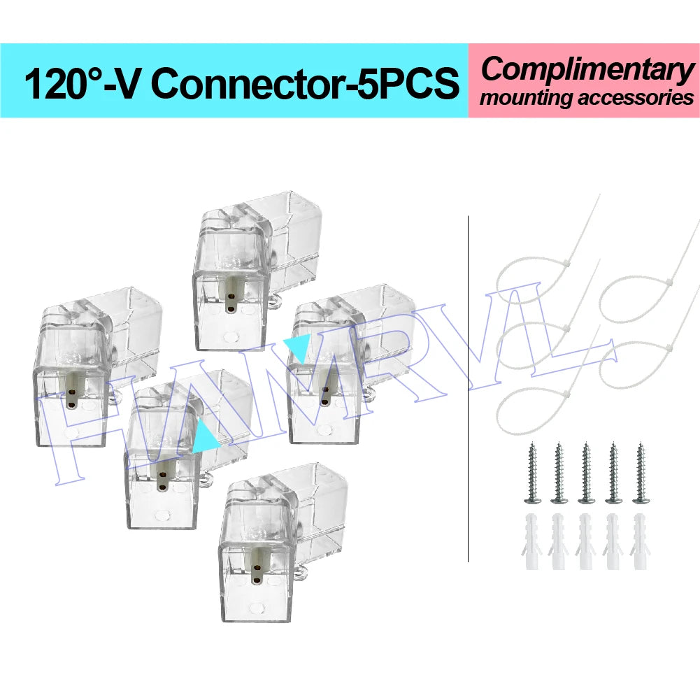 DIY Hexagon Garage LED Tube Accessories & Connector Set (110-240V) - Suspension Wire Cable Kit for Honeycomb Workshop & Barber Shop Lighting