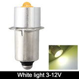 P13.5S E10 BA9S 3W 5W LED Upgrade Bulbs - 6500K White Maglite Flashlight Replacement
