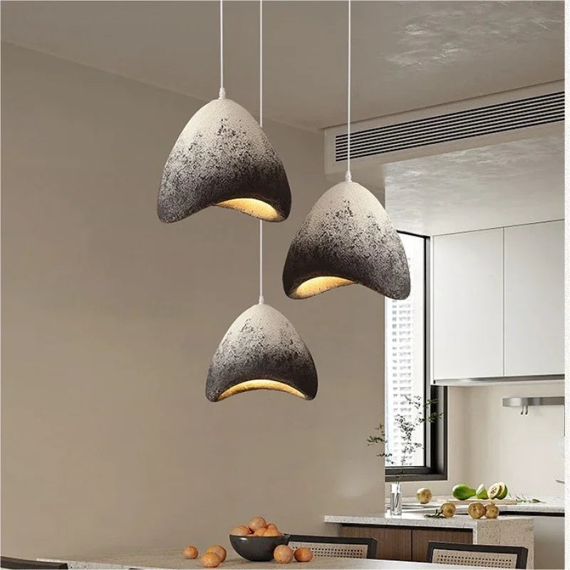 Nordic Dining Room Wabi Sabi Pendant Lights  Led Hanging Lighting Minimalism Suspend Bedroom Home Decor Indoor Lamps Fixtures