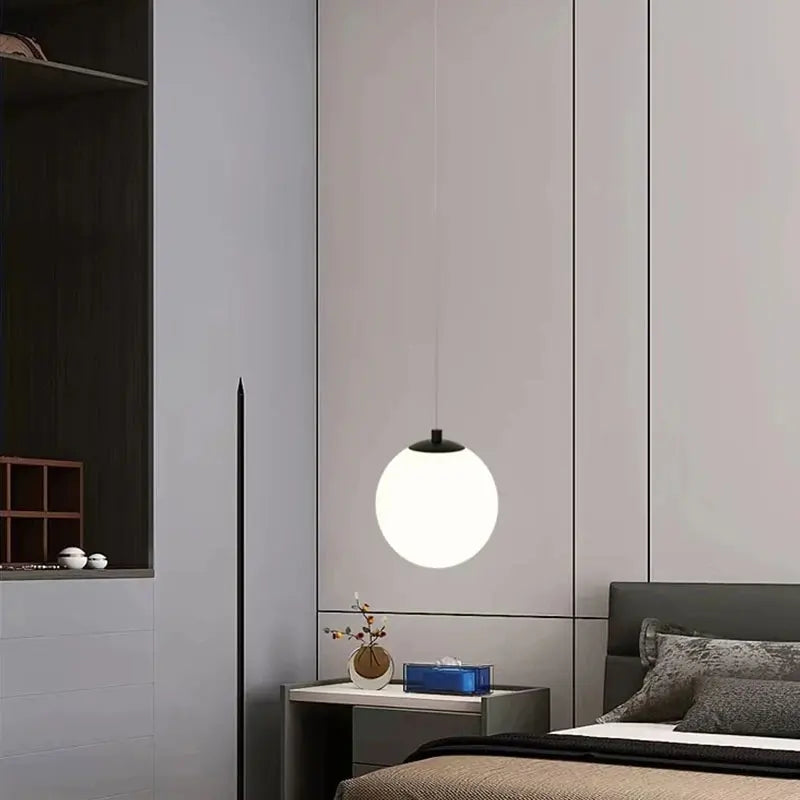 Modern Glass LED Pendant Lights for Dining Room Bedroom Pendant Lamp G9 Bulb Indoor Restaurant Bar Decor Hanging Lamp