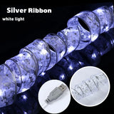 Ribbon Fairy Light Christmas Decoration Christmas Tree Ornaments For Home 2023 Xmas String Lights Navidad Natal New Year 2024