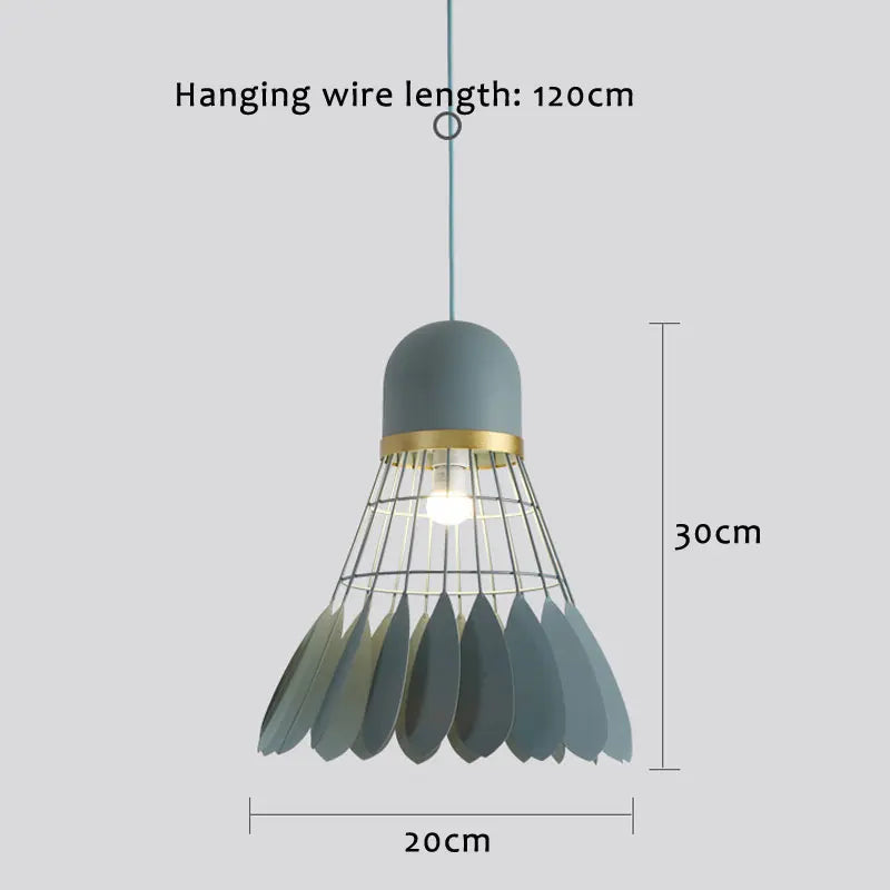 Badminton Chandelier Modern Minimalist Nordic Restaurant Lamp Creative Personality Bar Study Bedroom Lamp Living Room Decorativ