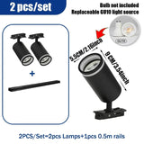 GU10 Track Light LED Interior Decoration Smart home Hallway Shop Rail Ceiling Lamp Fixture Replaceable Bulbs Led Spotlights Set