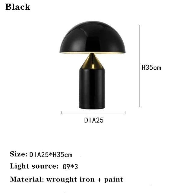 Nordic Creative Designer Mushroom Head Table Lamp  Applicable To Bedroom Decoration Living Room Sofa Bedside Illumination