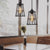 Vintage Pendant Light Metal Lampshade Wire Cage Hanging Chandelier Lamp Shade for Bedroom Cafe Living Room Decor Indoor Lighting
