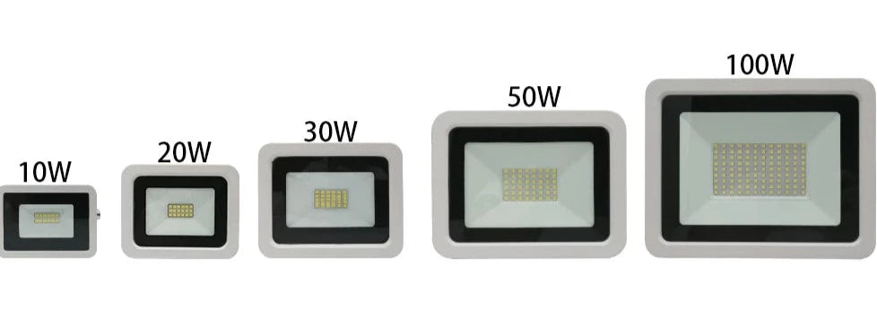 LED Flood Light 10W 20W 30W 50W 100W AC 220V Reflector Spotlight Street Light Wall Lamp IP68 Waterproof Outdoor Garden Lighting