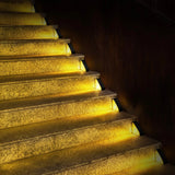 Solar LED Step Lights Outdoor Stair Lamps - Waterproof Triangle Landscape Light