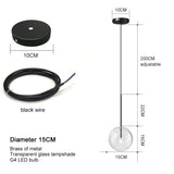 Nordic Modern Chandelier Pendant Lights Fixture Glass Ball Lampshade Bedroom Dining Room Hanging Lamp Restaurant Decor Lustre