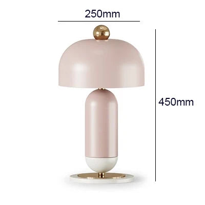 Nordic Designer LED Desk Lamp E27 Home Decors Restaurant Decorative Metallic Luster Bedroom Minimalist Villa Table Light Fixture