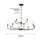 American Style LED Pendant Lamp Modern Minimalist Chandelier Kitchen Island Restaurant Bar Living Room Home Decor Factory Direct
