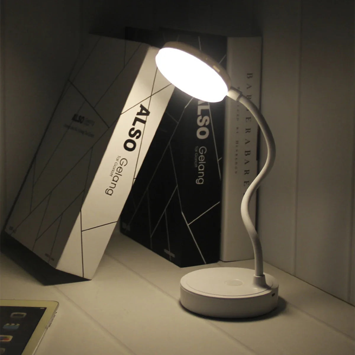 Portable LED Desk Lamp USB Plug in Table Light Support 3 Color Stepless Dimming Eye Protection Bedroom Bedside Lamp