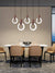 Nordic bedside circular small chandelier, modern and minimalist restaurant chandelier, fashionable bar and study light