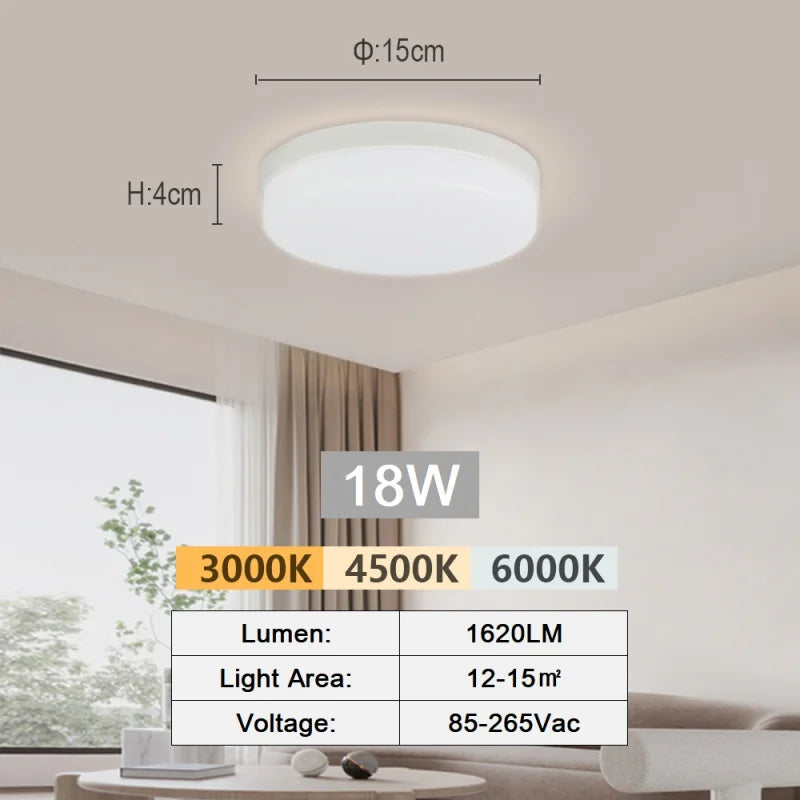 Modern LED Ceiling Panel Light - 18W 24W 36W 48W Indoor Lamp