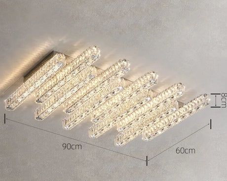 Modern Foyer Luxury 3 Dimmable Ceiling Chandelier Light Lustre K9 Crystal Liner Ceiling Lamp Indoor Lighting Decors Led Luminaire