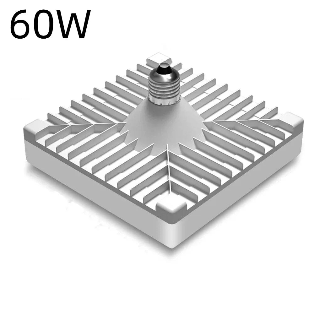 Square LED Pendant Ceiling Light Bulb (20W–80W, E27 Base) - Waterproof Super Bright Energy-Saving Spotlight for Home & Indoor Lighting