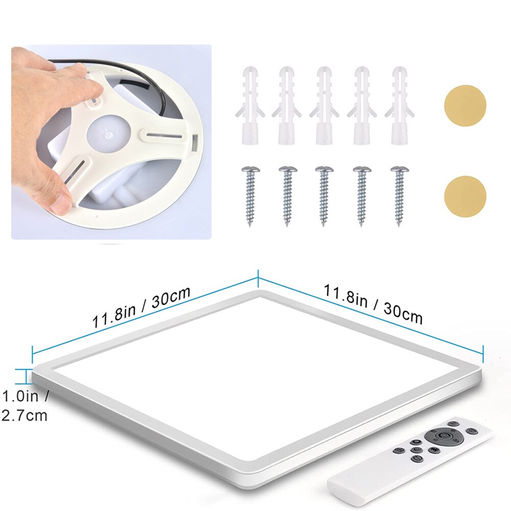 LED Ceiling Lamp Brightness Flushbonading Indoor Lighting Easy Installation Durable Dimmable with Remote Control for Living Room