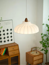 Japanese Style Fabric Pendant Light Chandelier - Minimalist Cloth Hanging Ceiling Lamp Fixture for Dining Table, Restaurant, Shop & Apartment Living Room