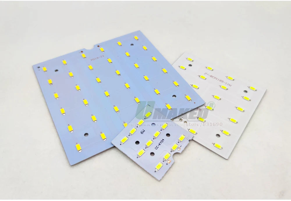 5/10Pcs LED PCB 6W 12W 18W LED Downlight Aluminum Plate Lighting Heatsink SMD5730 110lm/W Square Light Source For Panel Lamps