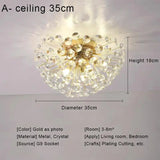 Nordic Crystal Led Ceiling Pendant Lamp Modern Clear Crystal G9 LED Lamp for Dining Room Bedroom House Decor Suspension Lamp