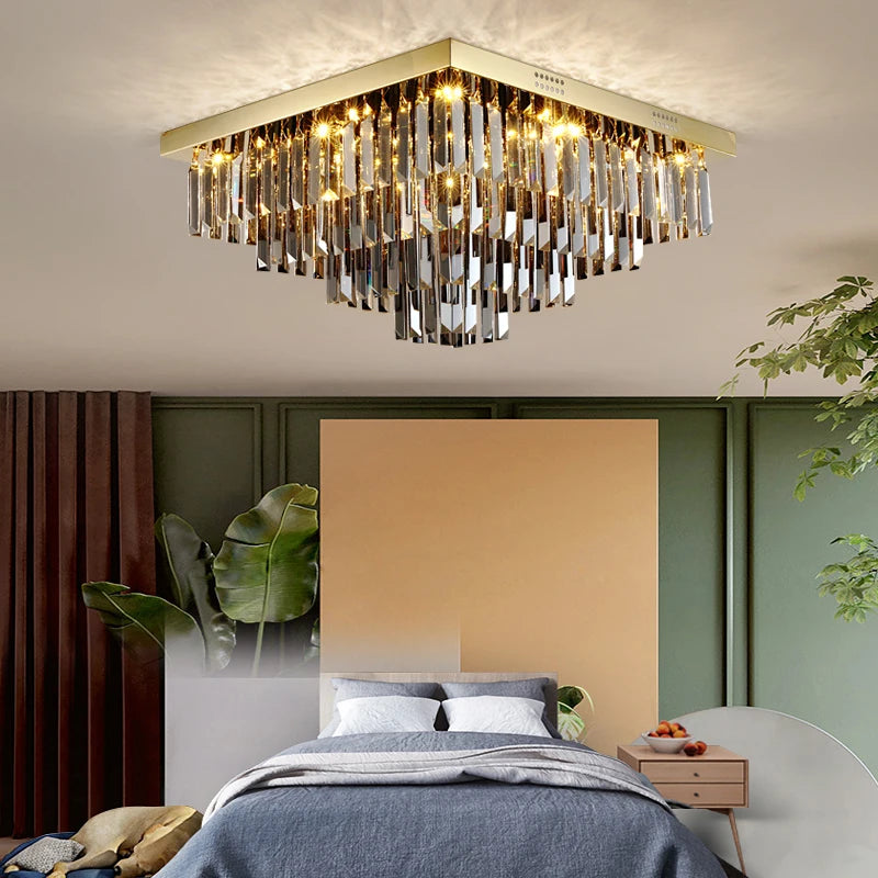Crystal Lamp Nordic Minimalist Living Room Main Light Modern Elegant Ceiling Light Creative Home Restaurant Led Lights