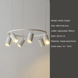 Nordic Macaron Painted Metal Spotlight Chandelier Living Room Led GU10 Pendant Chandelier Lighting Indoor Deco Lighting Lampara