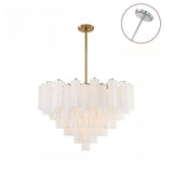 Italian Murano Glass Chandelier Pendant Light - Luxury Handblown Ceiling Hanging Lamp Fixture for Living Room, Hotel, Restaurant & Dining Room Decor