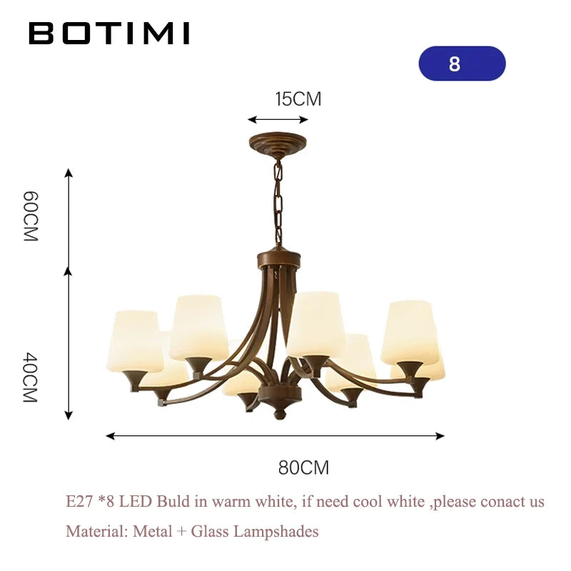 2026 New Arrival Chandelier - Elegant White Glass LED Hanging Light