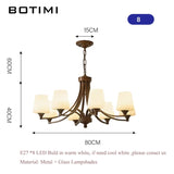 2026 New Arrival Chandelier - Elegant White Glass LED Hanging Light