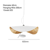 Nordic Modern Metal Gold White Black LED Lotus Leaf Pendant Light Bedroom Living Room Dining Room Interior Decoration Fixtures