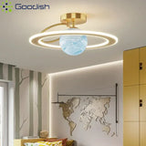 Modern Planet LED Ceiling Lights Lovely Crown Star Chandelier for Living Dining Room Kid's Bedroom Home Decoration Lamps Lustre