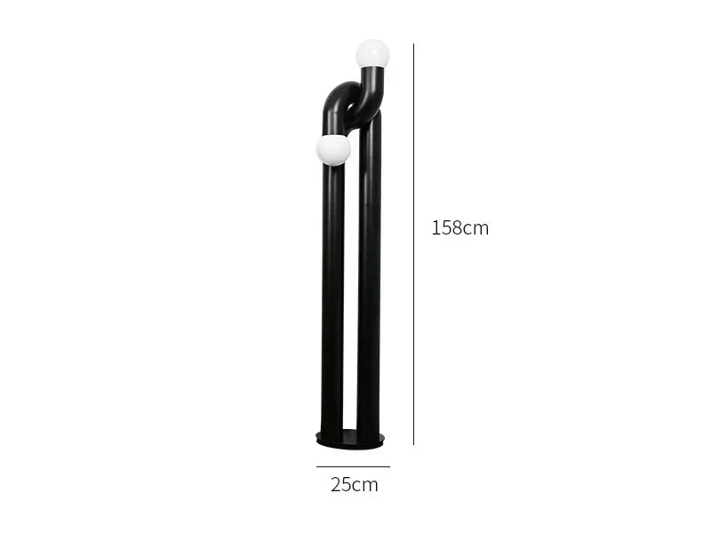 Designer Creative Iron LED Floor Lamp Modern Living Dining Room Bedroom Study Atmosphere Vertical Art Light Home Decor Lighting