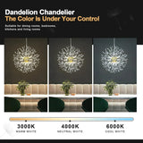 Modern Sputnik Firework Crystal Pendant Lighting 8-Light Gold Chandelier for Dining Room Living Room Bedroom Restaurant