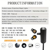 God & Jesus Christian Pattern Projection Light (6 Interchangeable Patterns) - LED Ceiling & Wall Ambient Decor Lamp for Home & Church