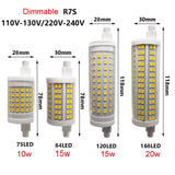 Dimmable R7S LED Ceramic Bulb - High-Lumen J78 J118 Floodlight Replacement