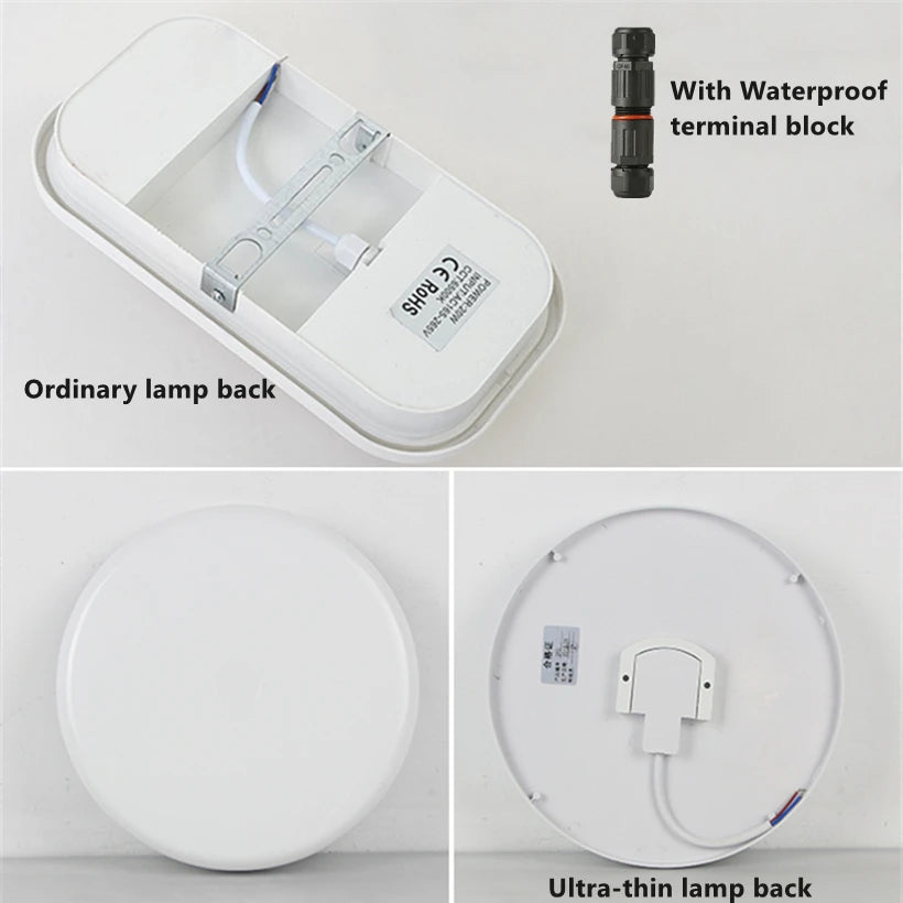 15W/20W Outdoor LED Wall Lamp (AC220V) - Waterproof Surface Mounted Porch Sconce & Moistureproof Bathroom Ceiling Light