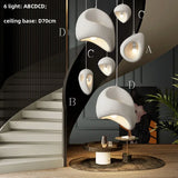 Japanese Wabi Sabi Style Resin Pendant Light Designer Style Homestay Hotel High-end Living Room Restaurant Pendant Light