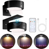 2-Pack Wireless Rechargeable Picture Lights - Magnetic LED Art & Painting Lamp (3 Colors)