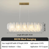 Modern Ceiling Chandelier 2025 New Lighting for Living Dining Room Luxury Art Decor Glass Feather Chandelier Hanging Lamp Lustre