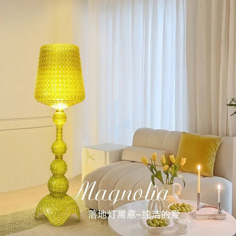 Italian Kartell living room floor lamp designer,artistic decoration,hollowed out internet famous ornament,ins style bedroom lamp