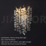 Modern Luxury Crystal LED Wall Lamp - Decorative Sconce Light Fixture for Living Room Background, Bedroom Bedside & Villa Interiors
