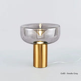 Nordic Design LED Desk Lamp Luxurious Transparent Glass Floor Lamp Creative Bedroom Desk Marble Room Decoration Lighting Fixture