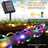 Solar String Light Outdoor Tube Rope Lights Waterproof Tube Lights for Outdoor Home Garden Parties Decor Led Lights Outdoor