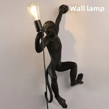 Nordic Resin Monkey Wall Lamp, Creative Animal Rope Light for Kids Room, Restaurant, Bar & Corridor Decoration