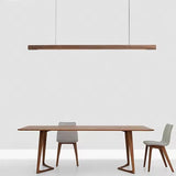 Nordic Walnut Solid Wood Pendant Light LED for Dining Tables, Study Rooms, Bar Counters, Office Desks, Indoor Home Lighting