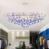 Branch Chrome Crystal Chandelier Lighting For Dining Living Room Kitchen Table Bedroom Luxury Crystal Ceiling Chandeliers