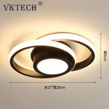 LED Ceiling Lamp Corridor Balcony Black white Indoor chandelier Ceiling Light for Bedroom Living Room Aisle Decoration 86-265V