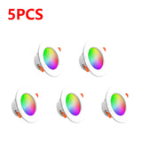 1-10pcs Tuya Bluetooth Smart LED Downlight Full RGB Color Dimming 3 Inch Tuya Bluetooth Control Tuya Downlight 10W 85-265v