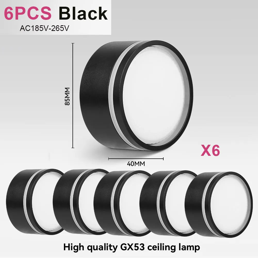 Indoor Led Downlight  GX53 Spot Led Light Replaceable Bulb 220V Ceiling Down Lighting For Bedroom Living Room Home Decor Spotli