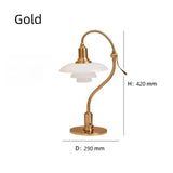 Danish Designer Bauhaus Style Table Light 3 Layers Glass Lampshade Bedroom Living Room Decoration Desk  Foscarini Lighting Decor